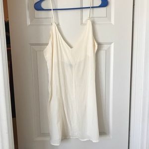 2/$15 NEW FOREVER 21 IVORY SHEER DRESS